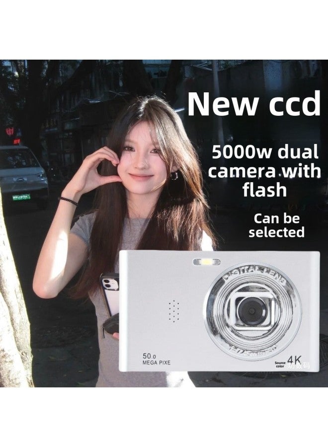 Ccd Digital Camera Hd Camera Student Small Hd Travel Entry Campus Retro Travel Card Machine-Body Color:Classic Black  - Bare Metal (cannot Take Pictures Without Memory Card) - Image 4