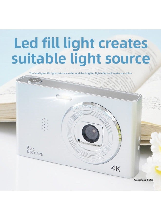 Ccd Digital Camera Hd Camera Student Small Hd Travel Entry Campus Retro Travel Card Machine-Body Color:Classic Black  - Bare Metal (cannot Take Pictures Without Memory Card) - Image 3