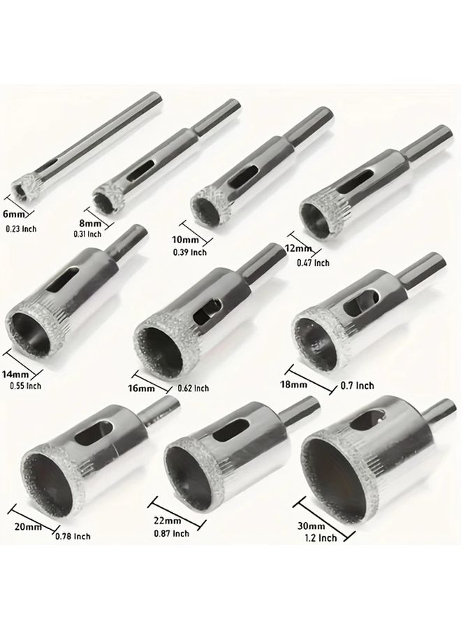 10Pcs High Speed Hand Tools For Tile Glass Marble Durable Rustproof Easy Professional Results - Image 2