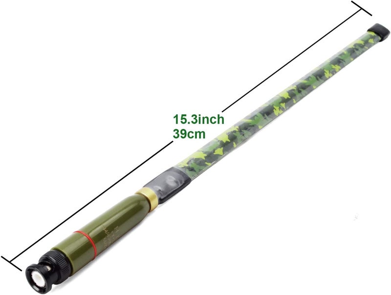 HYS BNC Base 15.3inch Antenna Dual Band VHF UHF HT Antennas for 144/430Mhz (136-174Mhz&400-470Mhz) Icom V86 IC-T7H Yaesu FT-530 Uniden BCD325P2 BC125AT Portable BNC Radio&Scanner - Image 3