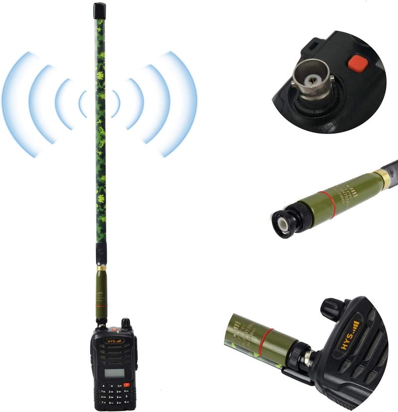 HYS BNC Base 15.3inch Antenna Dual Band VHF UHF HT Antennas for 144/430Mhz (136-174Mhz&400-470Mhz) Icom V86 IC-T7H Yaesu FT-530 Uniden BCD325P2 BC125AT Portable BNC Radio&Scanner - Image 4