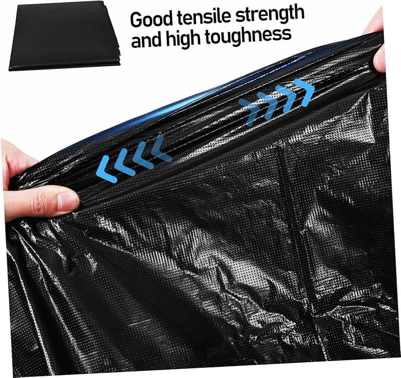 50Pcs Heavy Duty Contractor Trash Bags 55 Gallon Extra Large Durable Garbage Liners - Image 4