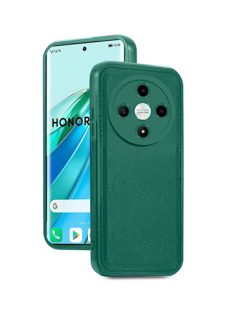 Wtech Liquid Silicone Ultra Thin TPU Phone Case Cover For Honor X9a 5G 2023 Dark Green