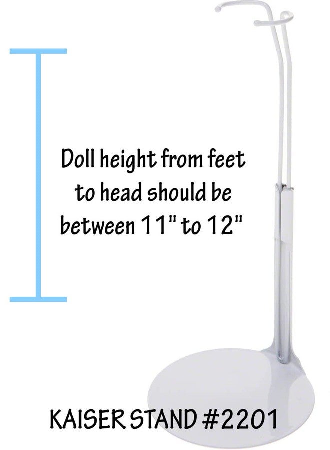 Kaiser Doll Stand 2201 - White Doll Stand for 11" to 12" small-waisted Fashion Dolls like Barbie - Image 4
