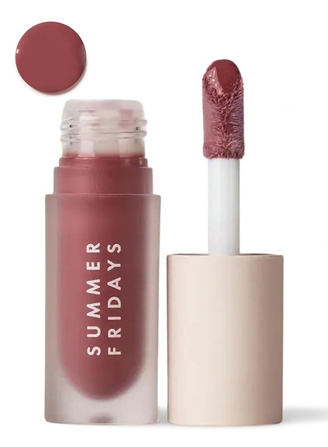 SUMMER FRIDAYS Dream Lip Oil 4.5ml with Moisturizing Sheer Coverage, High Shine and Deep Hydration, Non Sticky Formula for Long Lasting Softness, Soft Mauve - Image 1