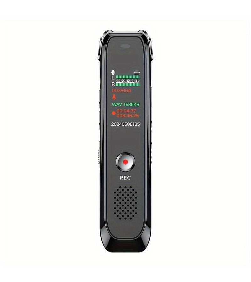 64GB Mini Voice Recorder with Dual Mic DSP Noise Reduction for Meetings - Image 3