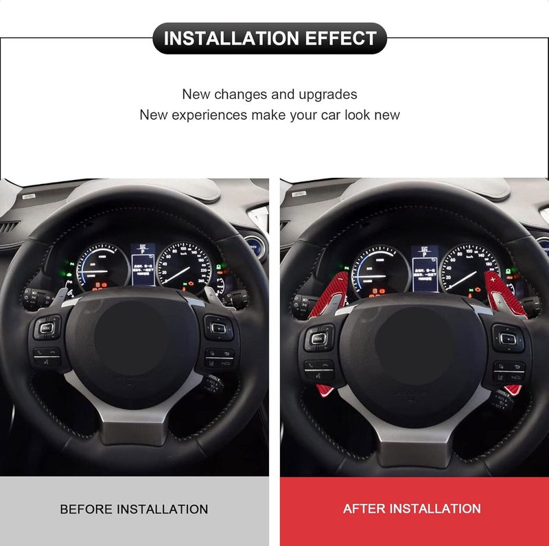 SK CUSTOM Carbon Fiber Shift Paddle Shifter Extension for Lexus - Image 4