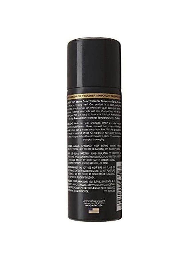 High Beams - Color Thickener – Jet Black - 2.7 Oz - Salon Quality Quick-Fix Concealer Takes Grey Color Hair Away - Cover and Fill in Thinning and Bald Areas Instantly - Image 1