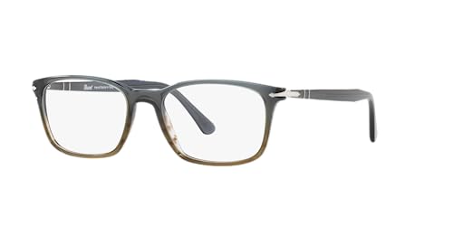 Persol Unisex PO3189V Rectangular Prescription Eyewear Frames Gradient Grey StripedDemo Lens 53 mm - Image 3