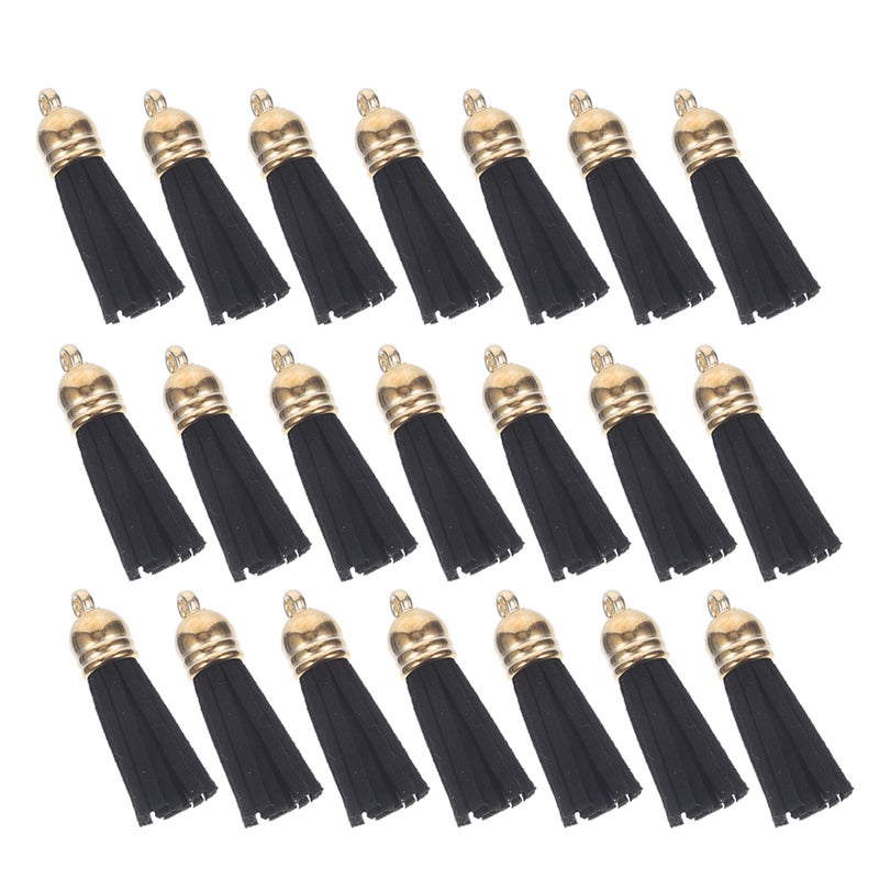 50pcs Mini Tassels: Faux Leather Tassels Pendant Hanging Charms For Bracelets Bookmarks Key Chain Jewelry Making Diy Craft Supplies - Image 1