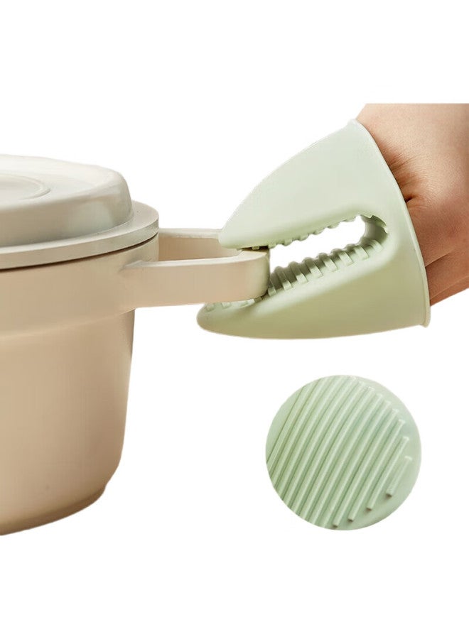 Dipple Dipuer Silicone Heat-Resistant Gloves, Thickened, For Kitchen Use, High Temperature Resistant, For Oven And Microwave, Anti-Scalding, For Baking And Roasting - Image 2