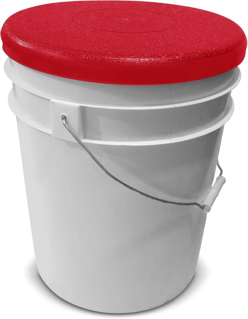 BUCKET PROS Heavy Duty Red Lid - Image 3