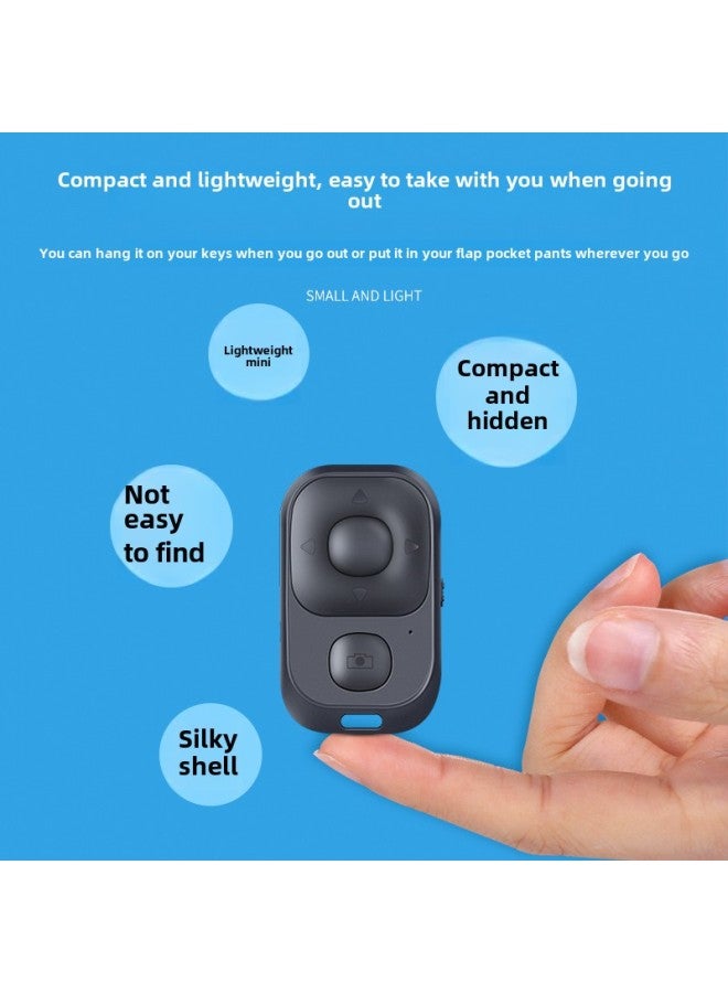 USB Charging Shake Voice Remote Control Lazy Remote Control Fast Hand Short Video Page Flip Praise Outdoor Selfie Customization-Color:Black Charging + Pearlescent Bag + Charging Line - Image 2