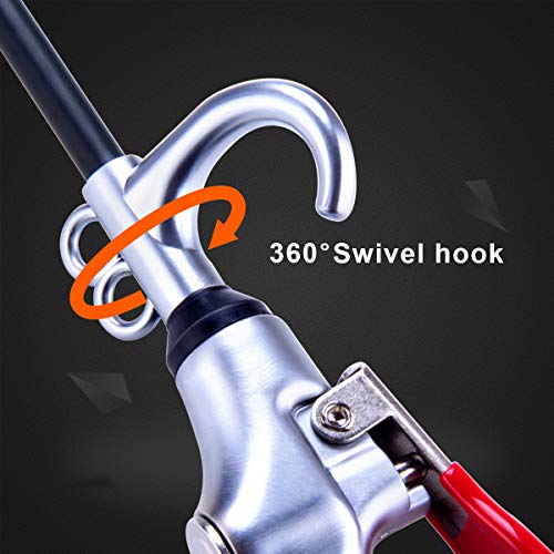 JASTIND High Volume Air Blow Gun Alluminum Rubber Guard Air Flow Nozzle,Industrial Household Air Blower Gun,Pneumatic Air Compressor Accessories Dust Cleaning Tool - Image 5