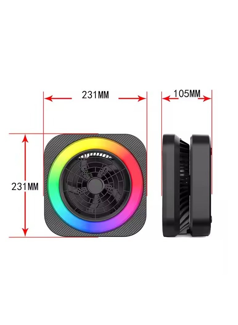 Sing-e Super Bass Speaker Portable Music Mini System  Light & Rechargeable USB Black - Image 2