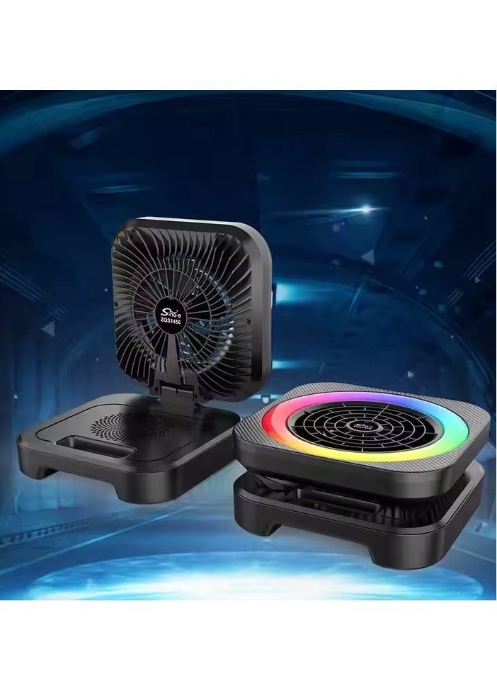 Sing-e Super Bass Speaker Portable Music Mini System  Light & Rechargeable USB Black - Image 4