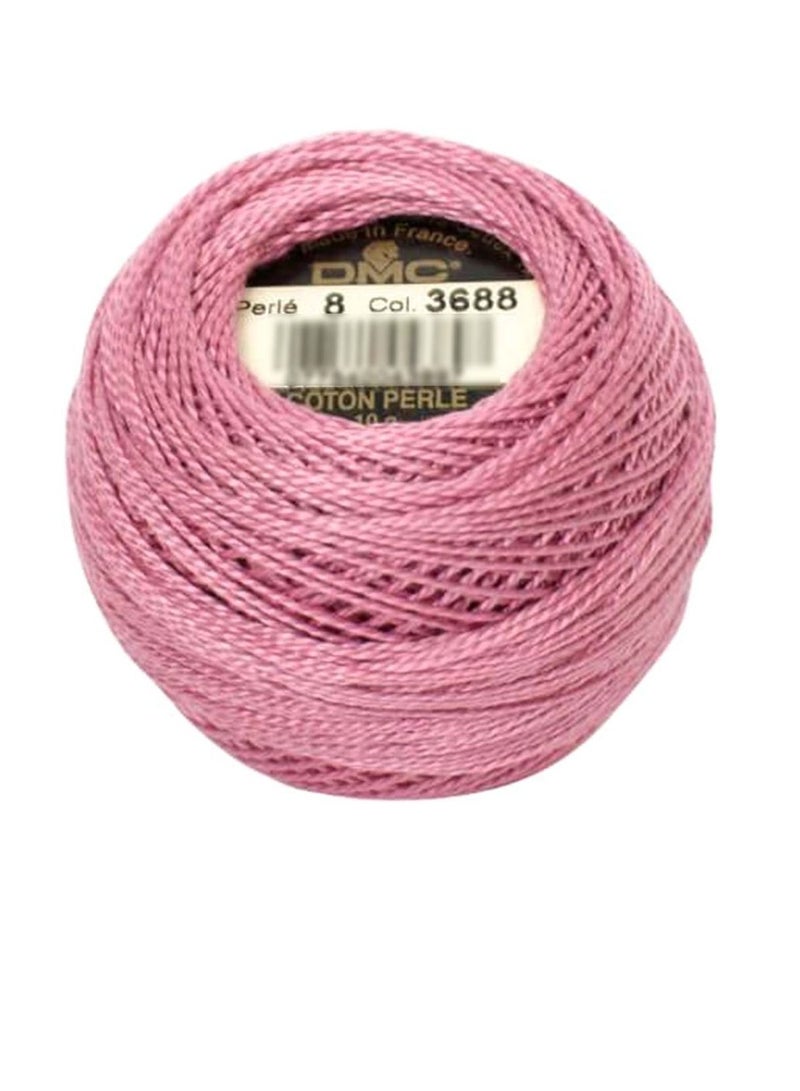 DMC DMC Pearl Cotton Ball Size 8 87yd Medium Mauve - Image 3