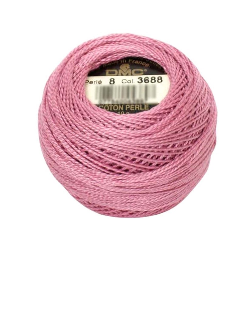DMC DMC Pearl Cotton Ball Size 8 87yd Medium Mauve - Image 2