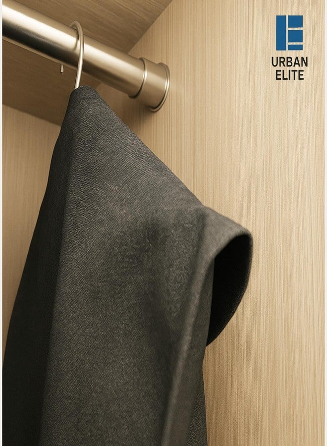 Urban Elite Heavy Curtain Bracket | Wall to Wall Bracket for 1inch Stainless Steel Curtain Rod and Wardrobe Rod Suitable for 25mm Curtain Pipe(Steel, White, Silver)- 4pcs - Image 3