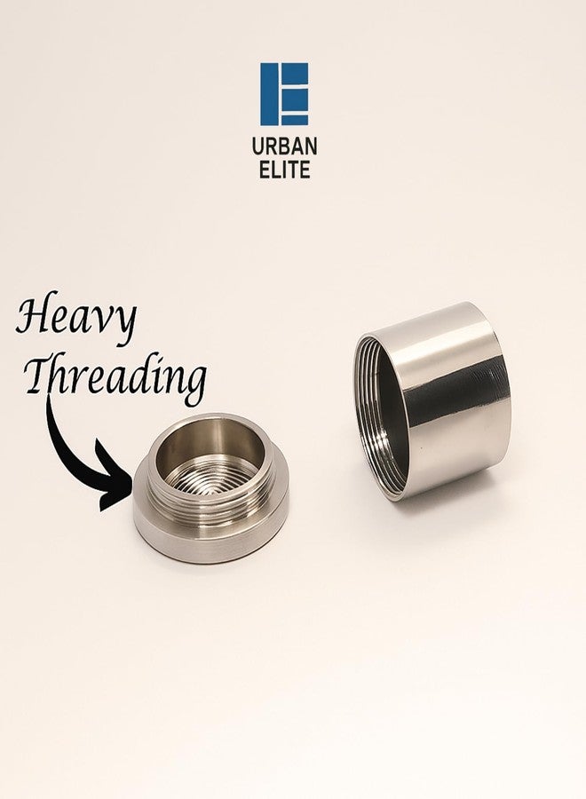 Urban Elite Heavy Curtain Bracket | Wall to Wall Bracket for 1inch Stainless Steel Curtain Rod and Wardrobe Rod Suitable for 25mm Curtain Pipe(Steel, White, Silver)- 4pcs - Image 5