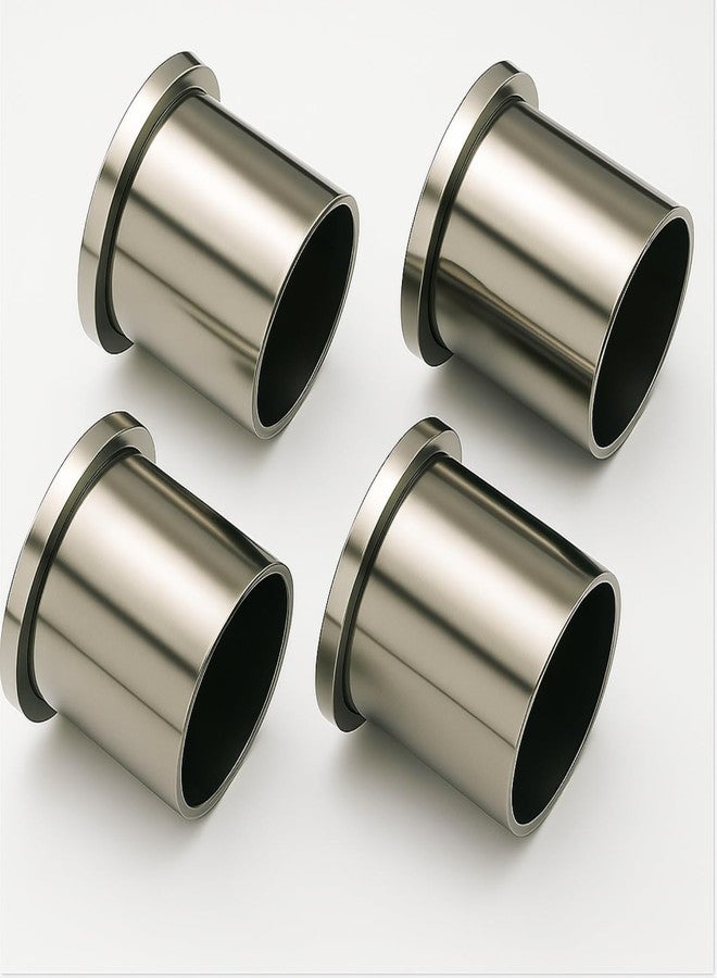Urban Elite Heavy Curtain Bracket | Wall to Wall Bracket for 1inch Stainless Steel Curtain Rod and Wardrobe Rod Suitable for 25mm Curtain Pipe(Steel, White, Silver)- 4pcs - Image 1