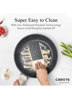 CAROTE Non Stick Pan Induction Pan for Cooking Granite Fry Pan Non Stick Cooking Pan Omlette Pan Egg Pan 20cm  - Image 4