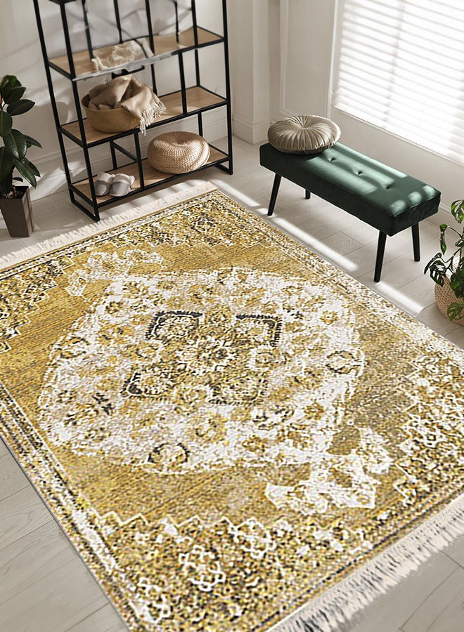 In-House Modern Design Turkish Rectangular Decorative Carpet - Beige - Image 2