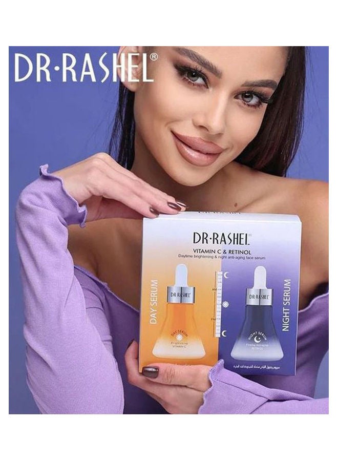 DR. RASHEL Vitamin C, Retinol Day And Night Face Serum 30ml - Image 3
