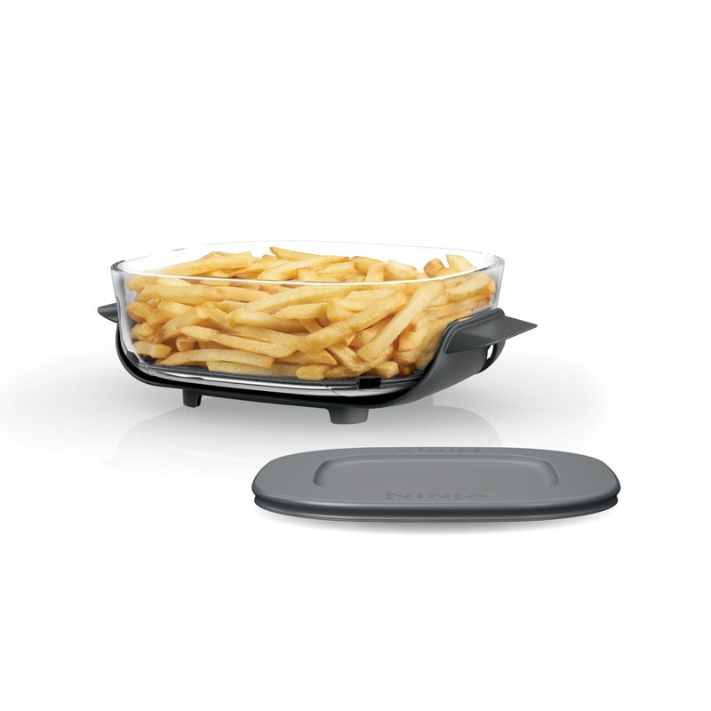 Ninja 2.5 QT TempWare Glass Container with Storage lid  Compatible with Ninja Crispi Portable Cooking System  Microwave  Freezer and Dishwasher Safe  PFAS Free Glass Cooking Surface - Image 1