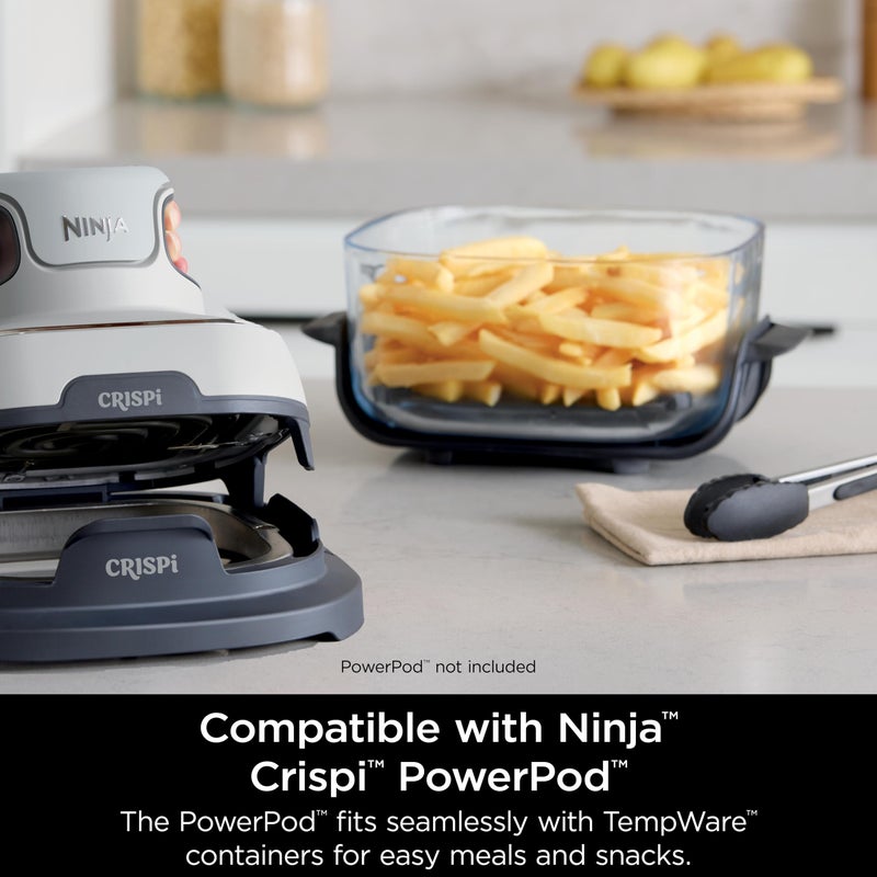 Ninja 2.5 QT TempWare Glass Container with Storage lid  Compatible with Ninja Crispi Portable Cooking System  Microwave  Freezer and Dishwasher Safe  PFAS Free Glass Cooking Surface - Image 4