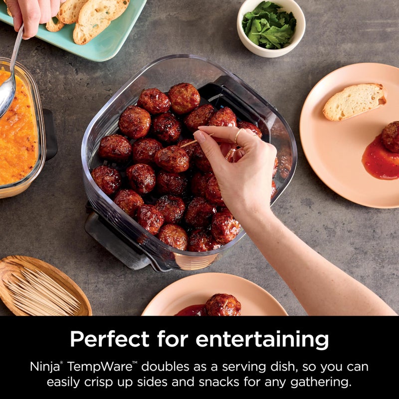 Ninja 2.5 QT TempWare Glass Container with Storage lid  Compatible with Ninja Crispi Portable Cooking System  Microwave  Freezer and Dishwasher Safe  PFAS Free Glass Cooking Surface - Image 5