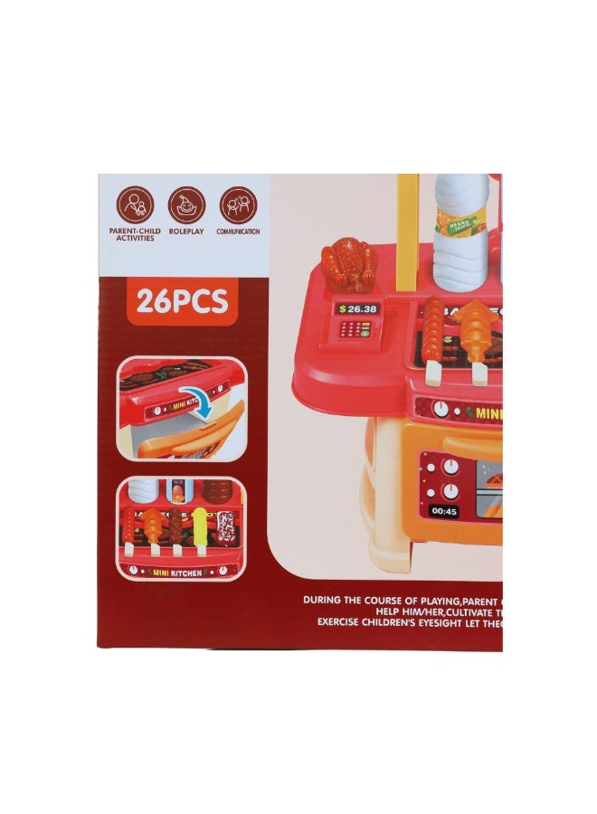 كيتشين سيت مجموعة مطبخ أطفال - 26 قطعة - Image 2
