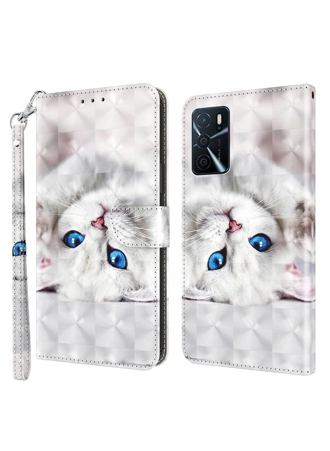 S-TOP Case For OPPO A16 / A16s / A54s 3D Painted Leather Phone Case - Image 1