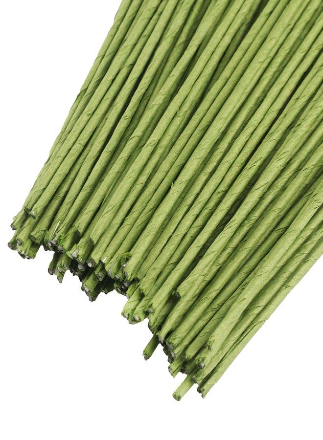 GENHAKON 300 PCS 16 Inch Floral Wire Stems,14 Gauge Floral Wire for Wiring Fresh Flowers, Creating Floral Crowns, DIY Crafts, Artificial Flower, Green,by GENHAKON - Image 3