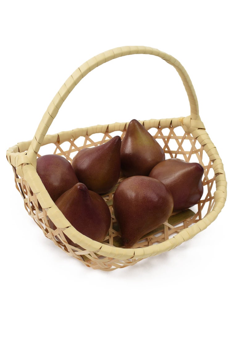 VIOCIWUO VIOCIWUO 6pcs Artificial Fig Fruit Fake Fruit Lifelike Simulation Fig Fruit for Teaching Tool Home Kitchen Cabinet Decoration Photography Props Table Decoration  - Image 1