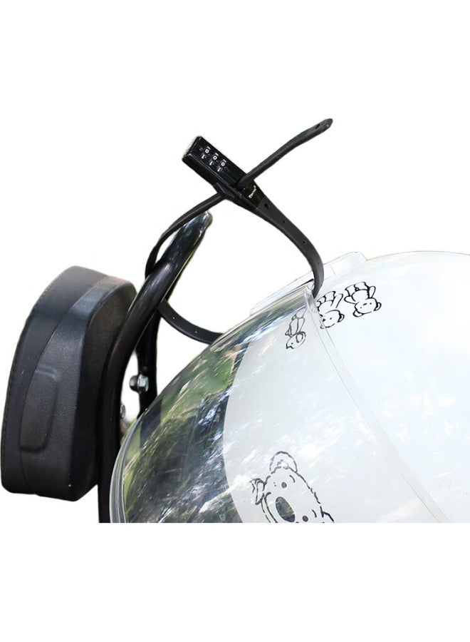 TONYON Bicycle Lock, Cable Lock, Combination Lock, Helmet Lock, Mountain And Road Bike Lock, Anti-Theft Steel Cable Lock, Ty4552 - Image 3