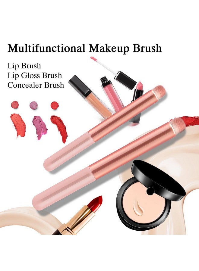 Banidy Lip Brush Lip Smudge Brushes Lipstick Brush With Tubes 3Pcs Lip Gloss Applicator Wands Lip Brushes Multipurpose Lip Makeup Brush Eyeshadow Brush Concealer Brush Lip Gloss Wands Applicator Tool Kits - Image 2