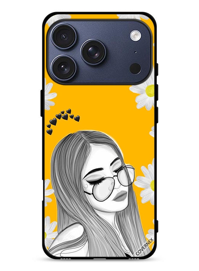 Covernex Apple iPhone 17 Pro Protective Case Cover Glasses Girl Art - Image 1