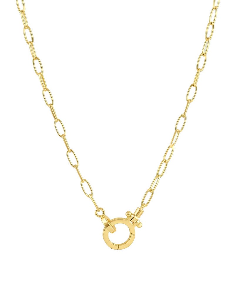 gorjana - Parker Mini Necklace 17 inches - 18k Gold Plated - Adjustable Hinge Closure - Ideal Gift Packaging - Everyday Stack, Layering with Other Jewelry - Long-Lasting - Image 1
