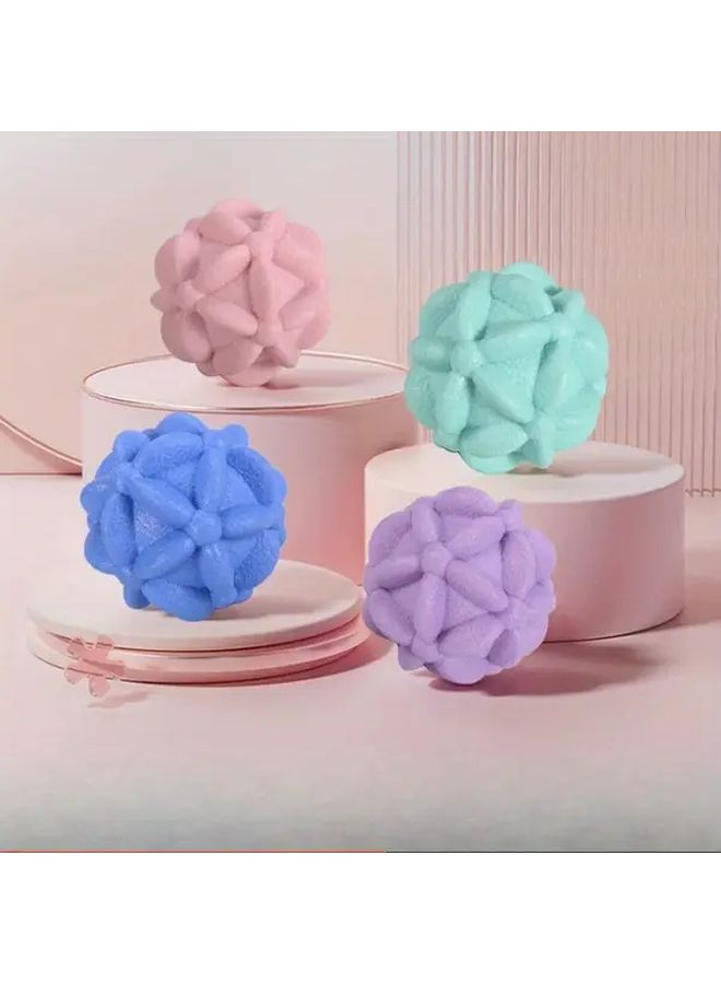 Purple Flower Massage Ball For Fascia Leg Relaxation Neck Meridian Yoga Exercise Wellness - Image 1
