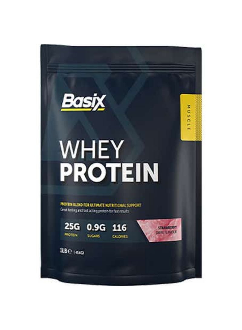Basix Whey Protein 14 Servings Strawberry Swirl Powder 454 g