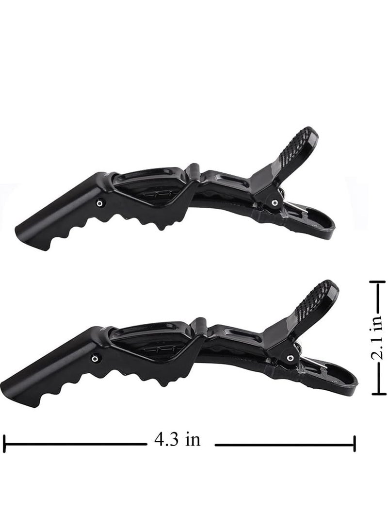 Oasisgalore 6-Pack Black Hair Clips: Salon Velcro Hair Clips, For Styling & Sectioning, Salon Quality.  - Image 3