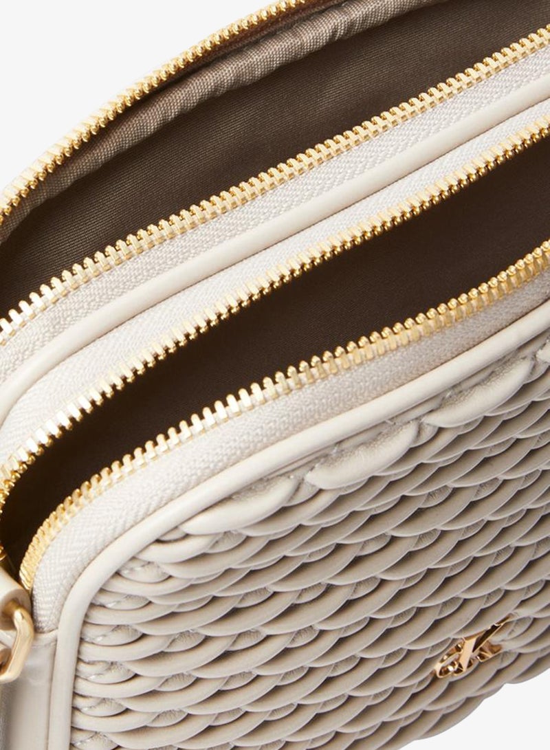 CALVIN KLEIN Pleated Double Zip Camera Bag - Image 4