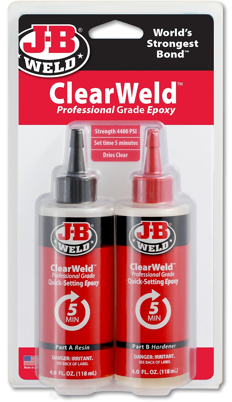 J-B WELD جبي كليرويلد إيبوكسي 8 أونصات - Image 2