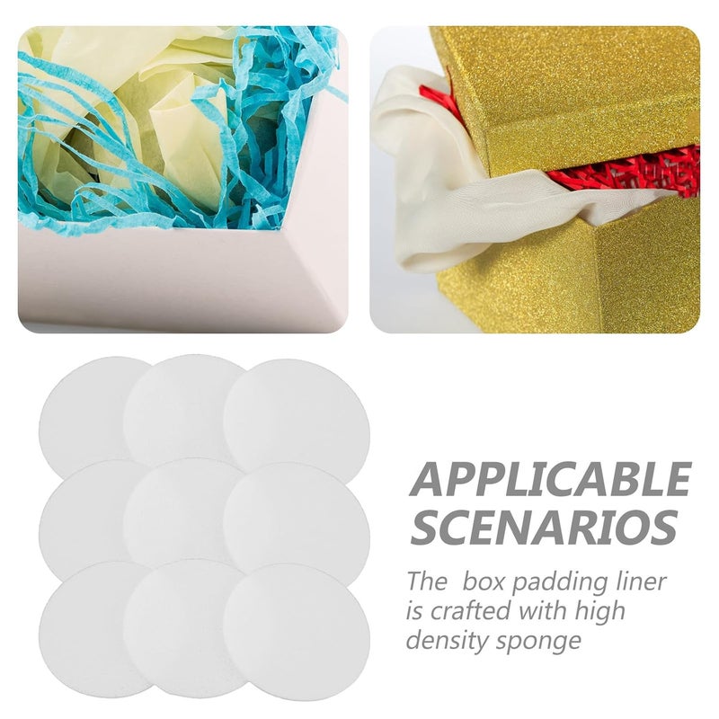 10pcs Bird Nest Box Sponge Mat, 20cm/7.87‘’ High Density Cushion Insert, Circular Sponge Padding for Wrapping/Storage/Display Decoration - Image 5