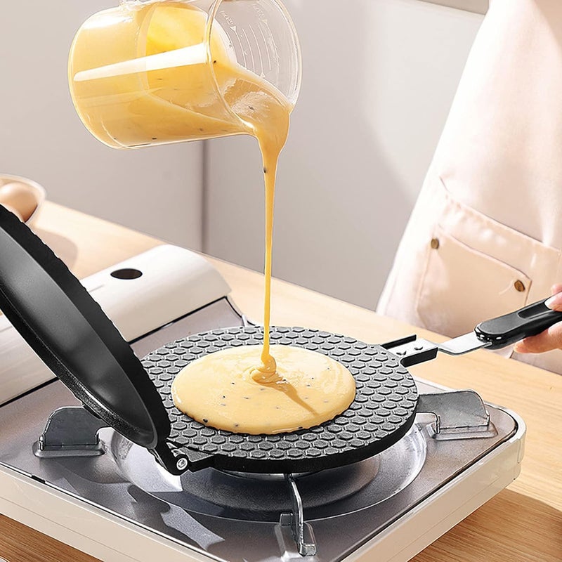 bosig Double Side Waffle Maker Pancake Crispy Cone Omelet Plates Mold for Waffle Cups Ice Cream Cone Maker for Home Kitchen Restaurant Snack Stand Cake Shop - Image 2