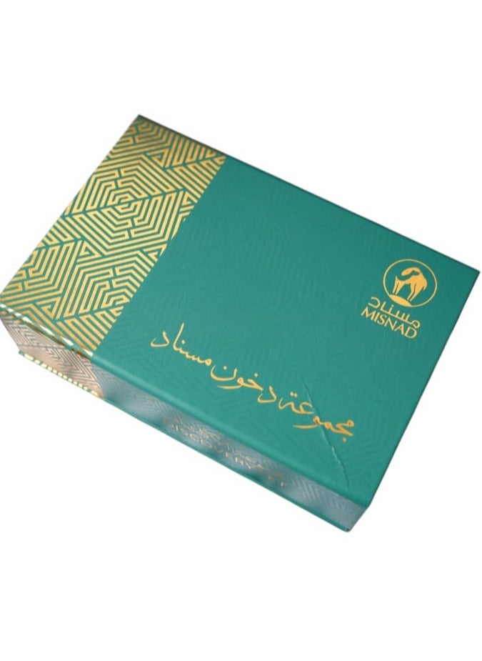 Misnad MISNAD Bakhoor Combo Set – Dukhoon & Oud Muattar | Traditional Middle Eastern Incense | 6 Distinct Scents | Long-Lasting Aroma | Oriental Fragrance Set for Home, Prayer & Gifting  - Image 3