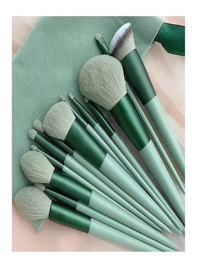 Sarbeau 13-Piece Professional Makeup Brush Set - Soft Synthetic Bristles for Foundation, Powder, Concealer, Blush & Eyeshadow - Premium Cosmetic Brushes with Stylish Handle & Travel Pouch multicolor - Image 1