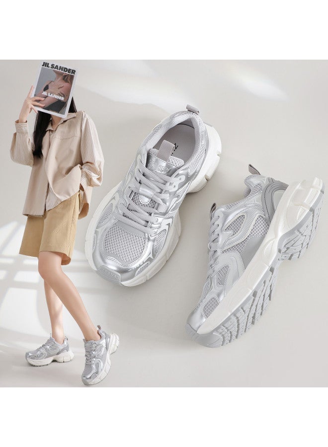 ZHR Instantly Add 5cm】chunky Platform Casual Sneakers, Versatile Dad Shoes For Women Spring Summer Women's Shoes, Ladies Footwear - Image 2