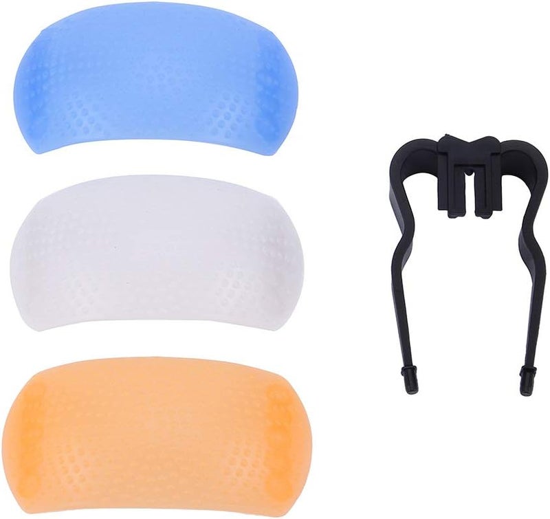 3 In 1 Up Flash Diffuser Cover For SLR Cameras 3 Color Set - Image 3